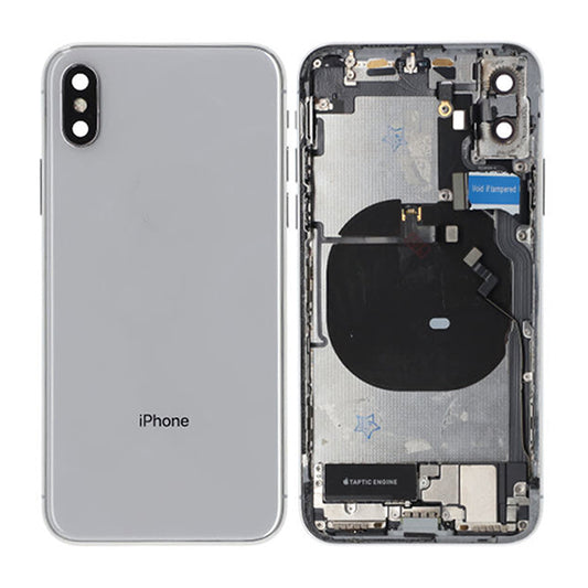 iPhone X Baksida med Komplett Ram - Vit image 1