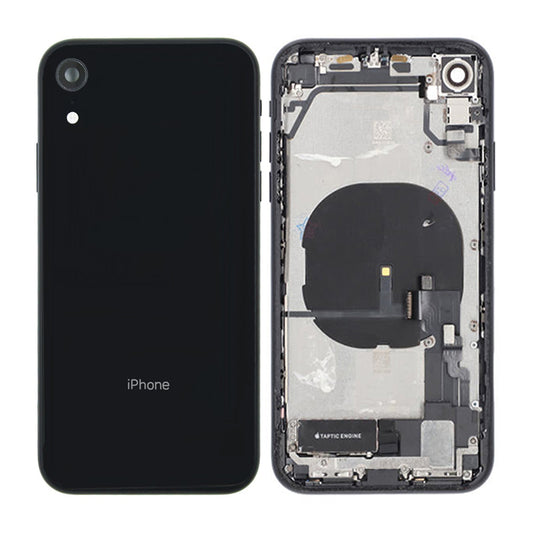 iPhone XR Baksida med Komplett Ram - Svart image 1