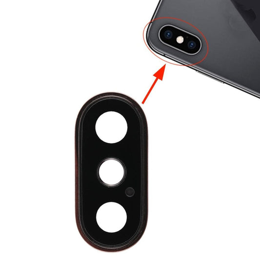iPhone XS/XS Max Kameralins med Ram - Guld image 1