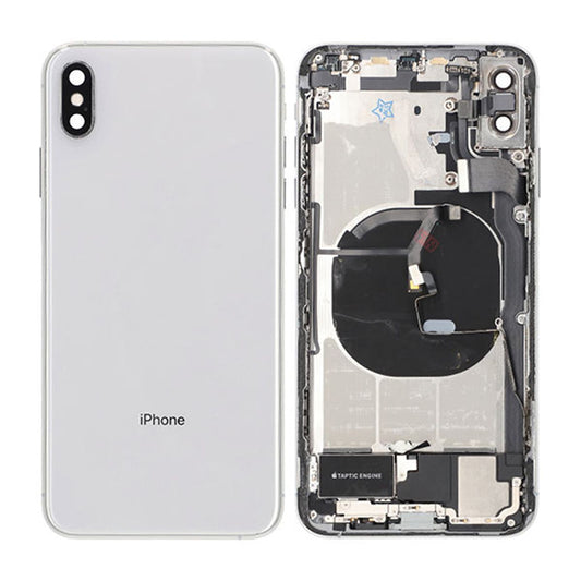 iPhone XS Max Baksida med Komplett Ram - Vit image 1