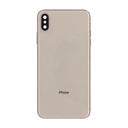 iPhone XS Max Baksida med Komplett Ram - Guld image 2