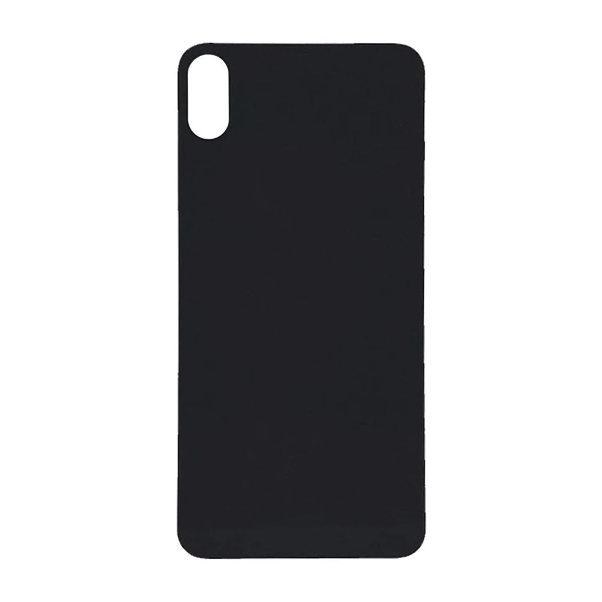 iPhone XS Max Baksida Glas med Självhäftande tejp - Svart image 2