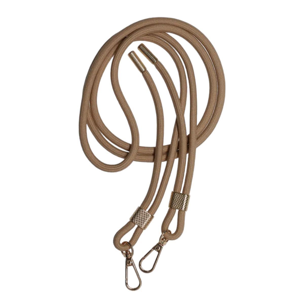 Adjustable double hook lanyard Universal phone case lanyard 0.6mm Gold