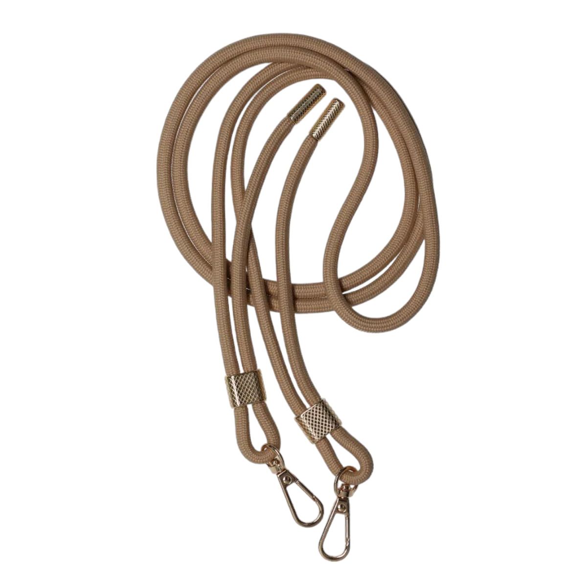 Adjustable double hook lanyard Universal phone case lanyard 0.6mm Gold