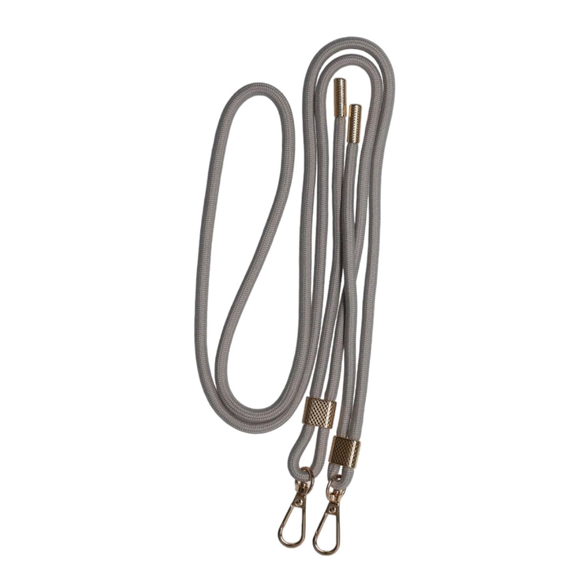 Adjustable double hook lanyard Universal phone case lanyard 0.6mm Grey
