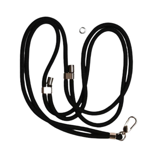 Adjustable lanyard Universal phone case lanyard 0.6mm Black
