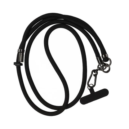 Adjustable lanyard Universal phone case lanyard 0.8mm Black