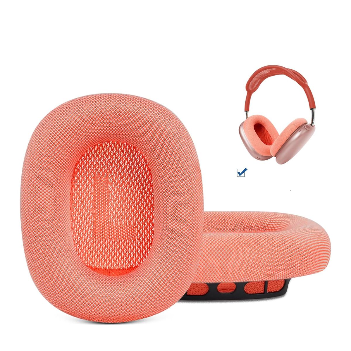 AirPods Max rosa nät silikon hörlursskydd, ett par