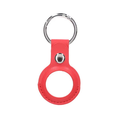 Airtag Case PU Leather Keychain - Pink