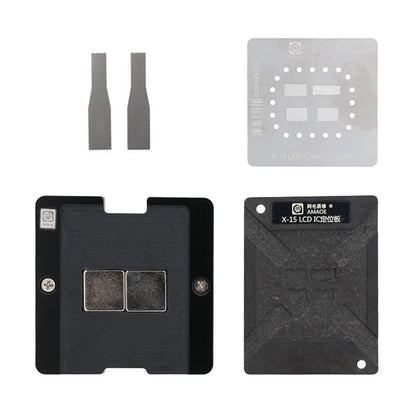 AMAOE LCD-skärm IC Reballing Platform/Stencil för iPhone X-15 Pro Max