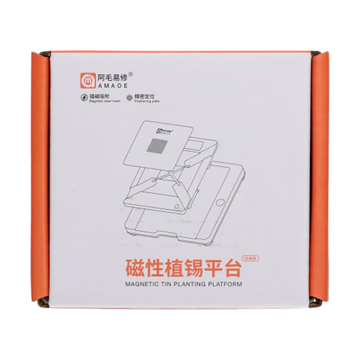 AMAOE LCD-skärm IC Reballing Platform/Stencil för iPhone X-15 Pro Max