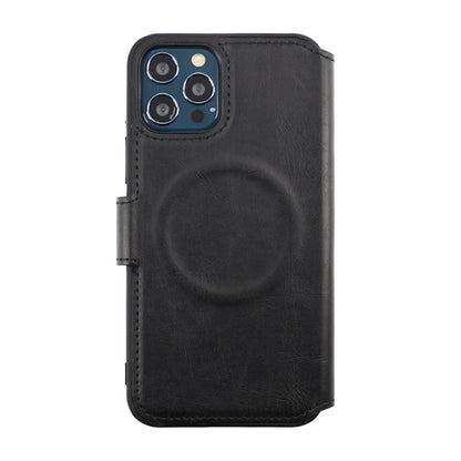 RV Flip Stand TPU Leather Wallet Case Black for Apple iPhone 12/12 Pro High Quality