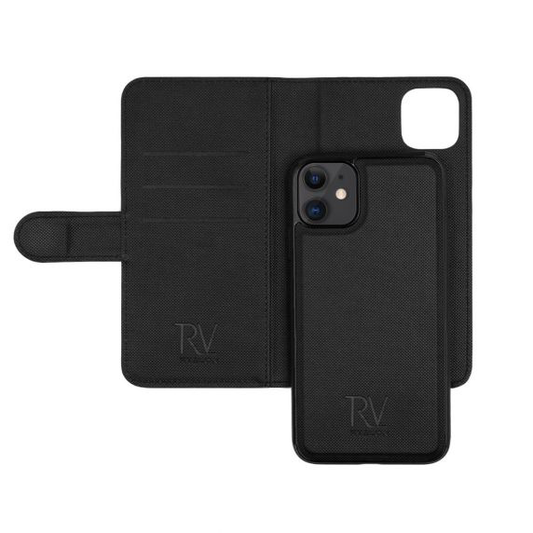 RV Magnetic Wallet Case-iPhone 12 Mini - Black