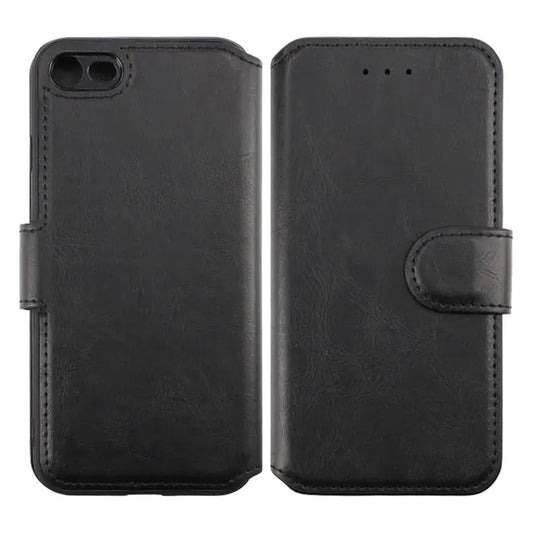 RV Flip Stand TPU Leather Wallet Case Black for Apple iPhone 7/8/SE 2020 High Quality