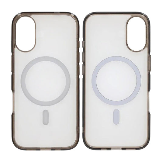 Mobilskal TPU Magsafe för iPhone 17 - Svart Transparent