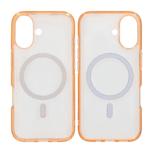 Mobilskal TPU Magsafe för iPhone 17 - Orange Transparent