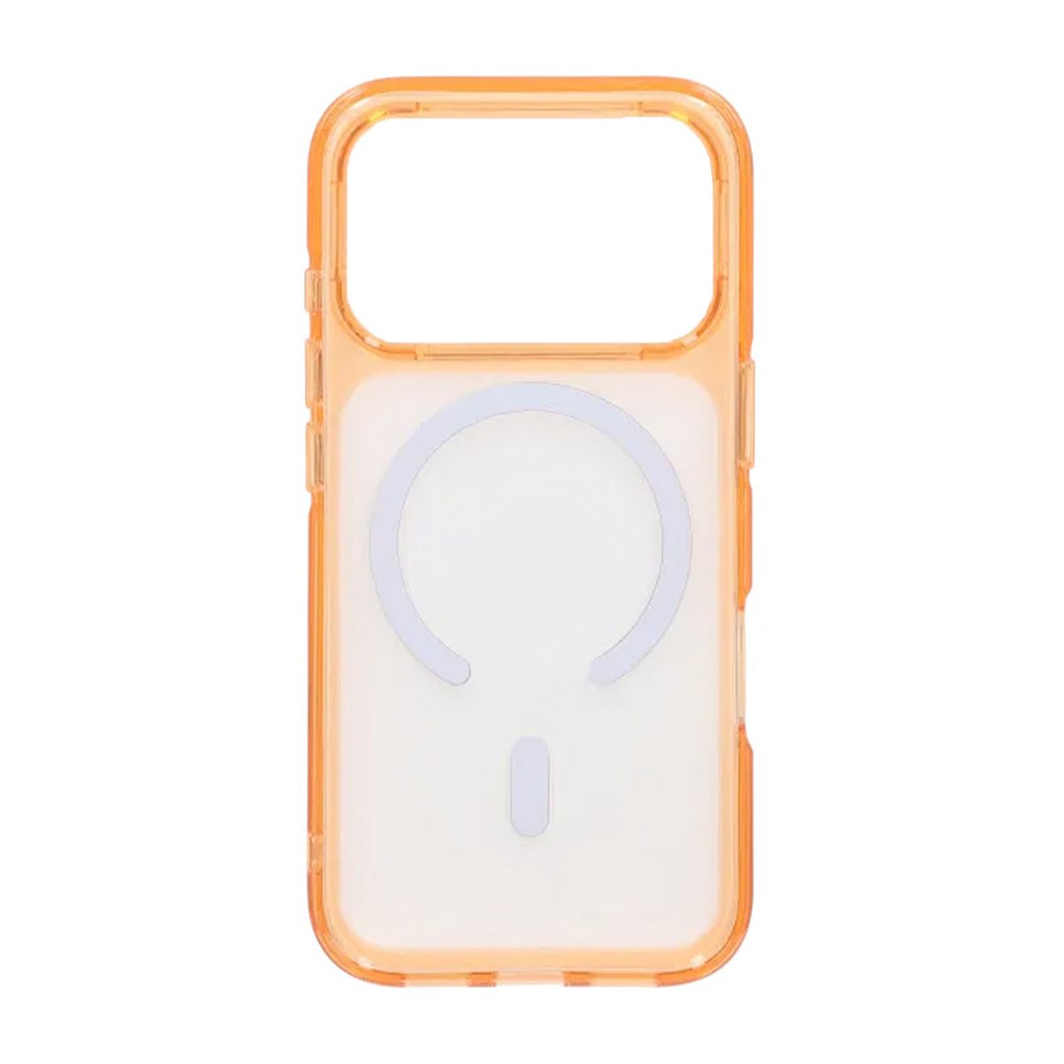 Mobilskal TPU Magsafe för iPhone 17 Pro Max - Orange Transparent