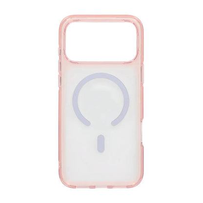 Aurora Magsafe Crystal Clear Case For iPhone 17 Pro Max Pink