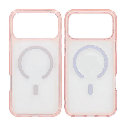 Mobilskal TPU Magsafe för iPhone 17 Pro - Rosa Transparent