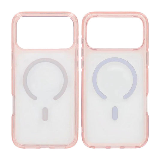 Mobilskal TPU Magsafe för iPhone 17 Pro - Rosa Transparent