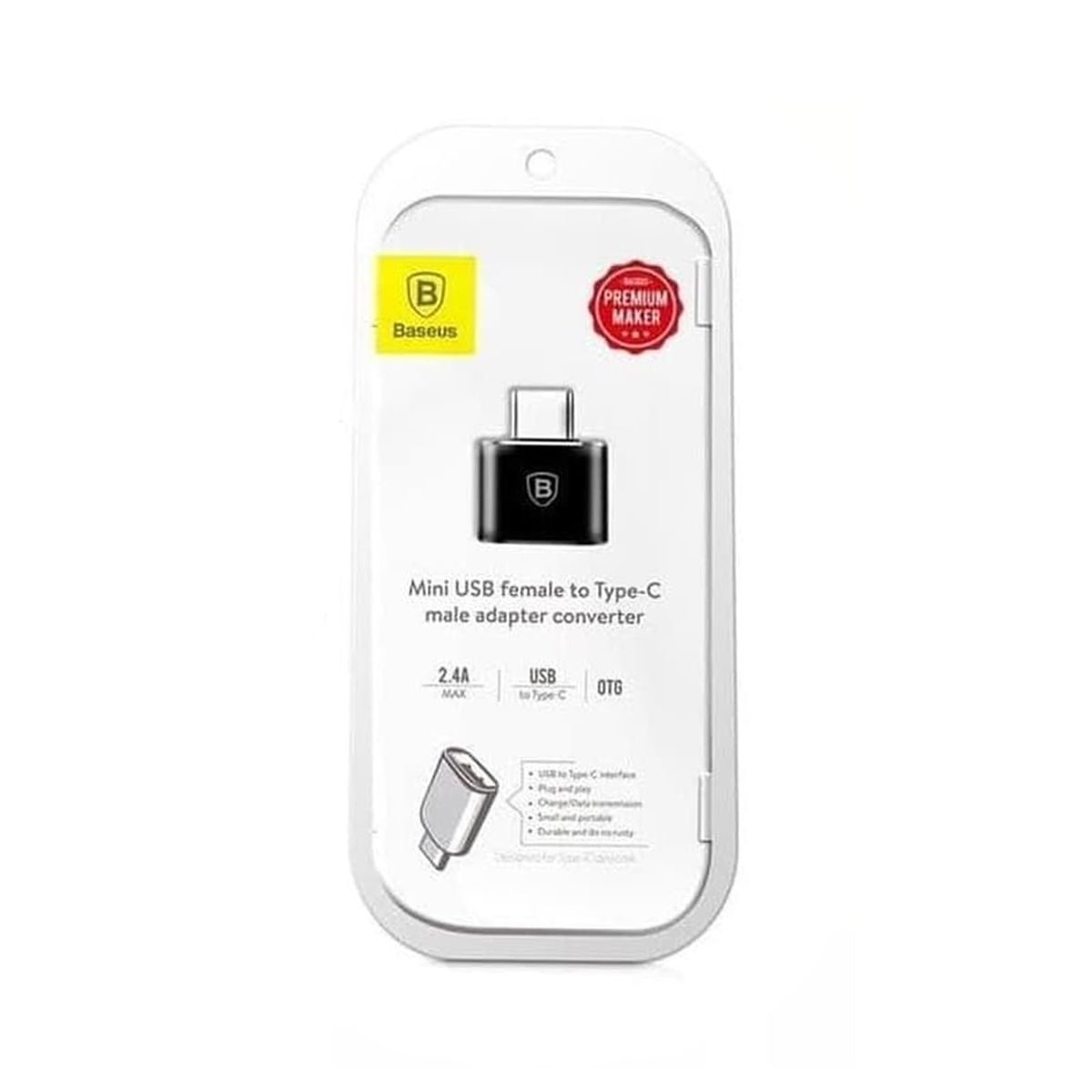 USB-A to USB-C Adapter Baseus Mini