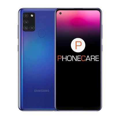 Begagnad Galaxy A21s dual 32GB Blue - Bra skick (B)