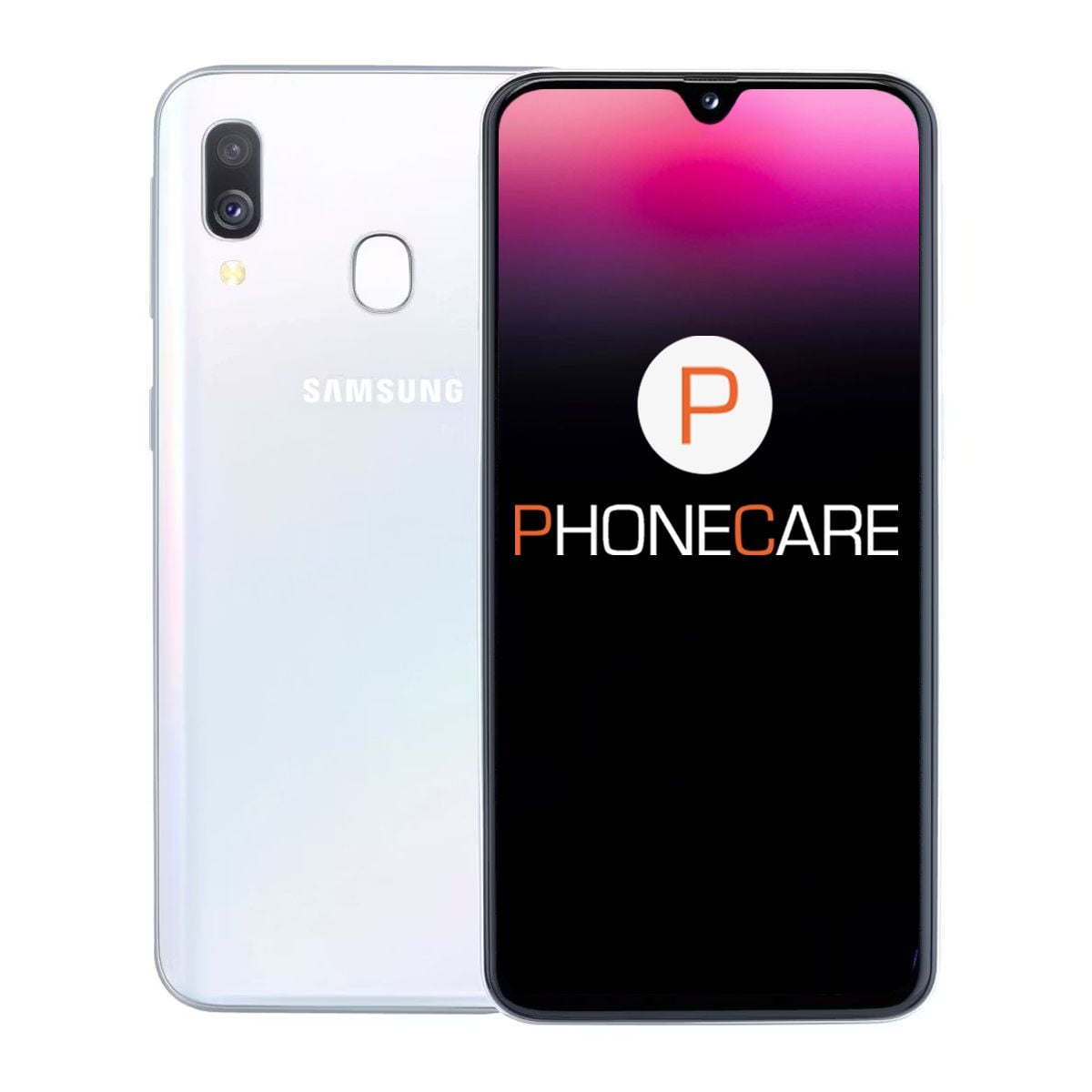 Used Galaxy A40 64GB White- Good condition (B)