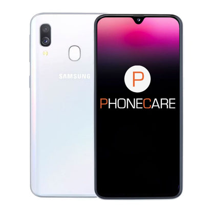 Used Galaxy A40 64GB White- Good condition (B)