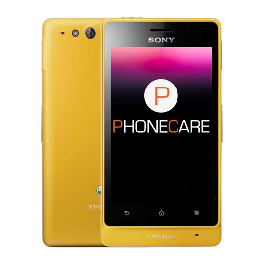 Begagnad Sony Xperia GO 8GB Gul - Bra skick