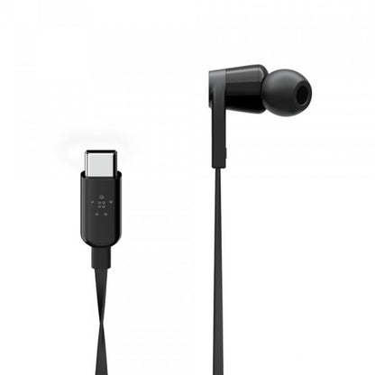 Belkin Rockstar Hörlurar med USB C - Svart