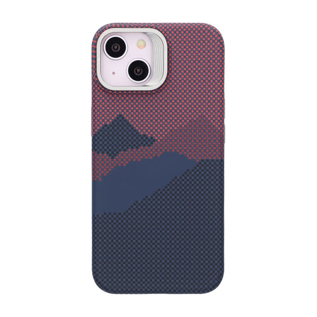 Mobile case with Magsafe and stand for iPhone 13 and 14 - Mountain Red