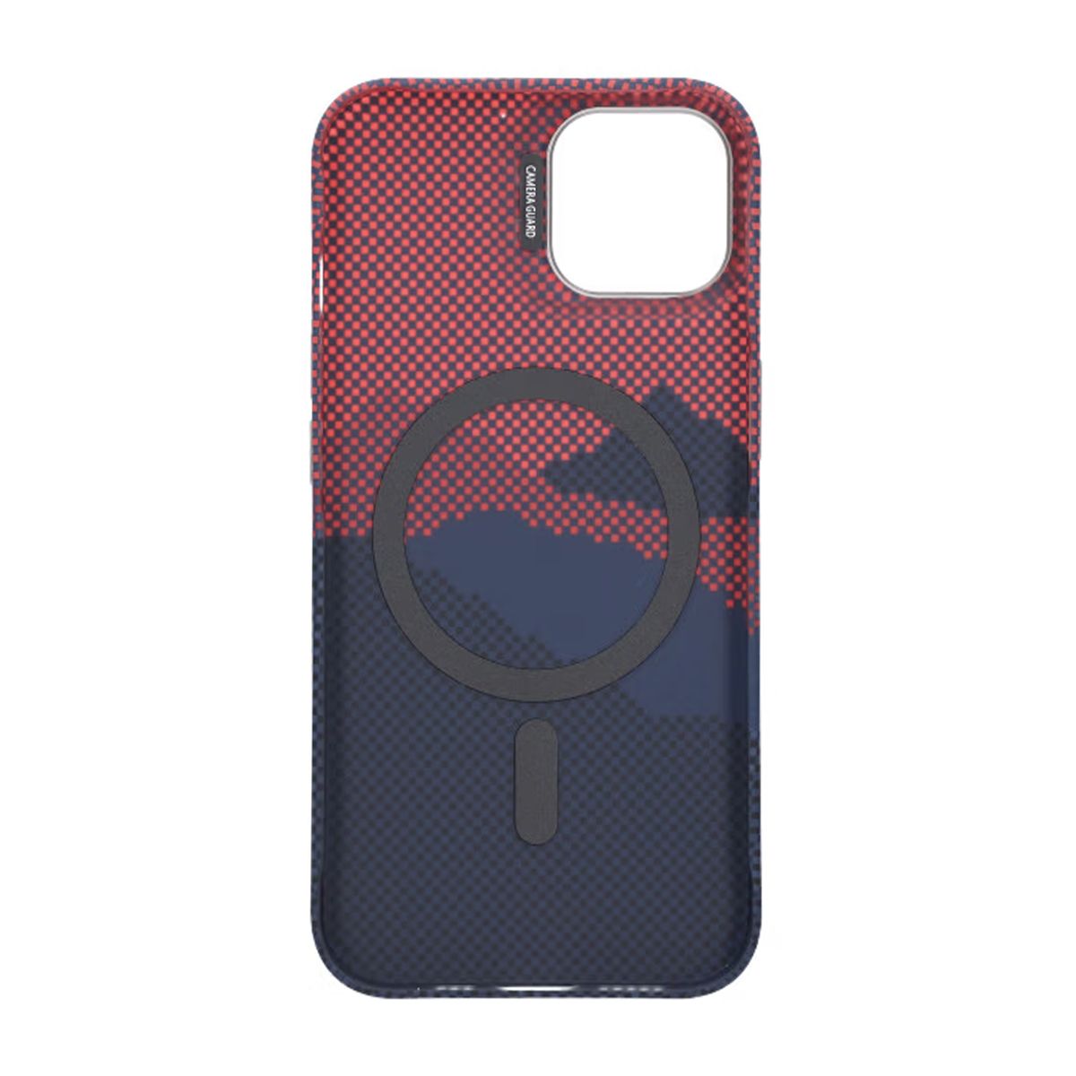 Mobile case with Magsafe and stand for iPhone 13 and 14 - Mountain Red