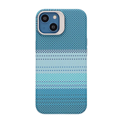 Magsafe Case and Stand for iPhone 13 and 14 - Striped Green