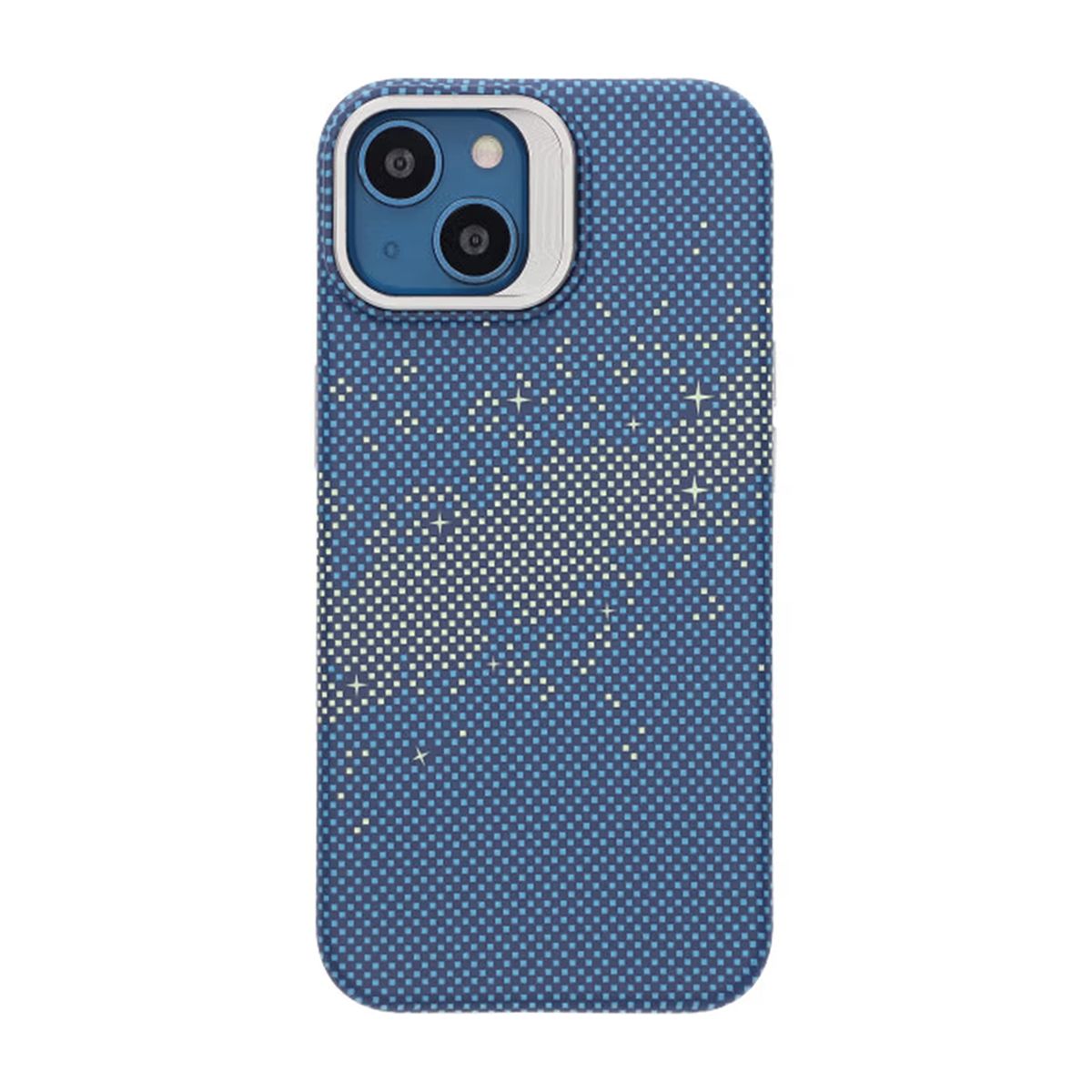 Mobile case with Magsafe and stand for iPhone 13 and 14 - Blue and Gold