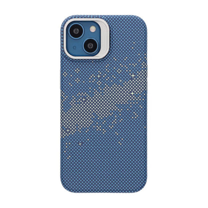Mobile case with Magsafe and stand for iPhone 13 and 14 - Blue and Gold