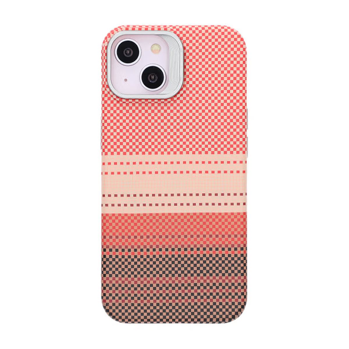 Magsafe Case and Stand for iPhone 13 and 14 - Striped Orange