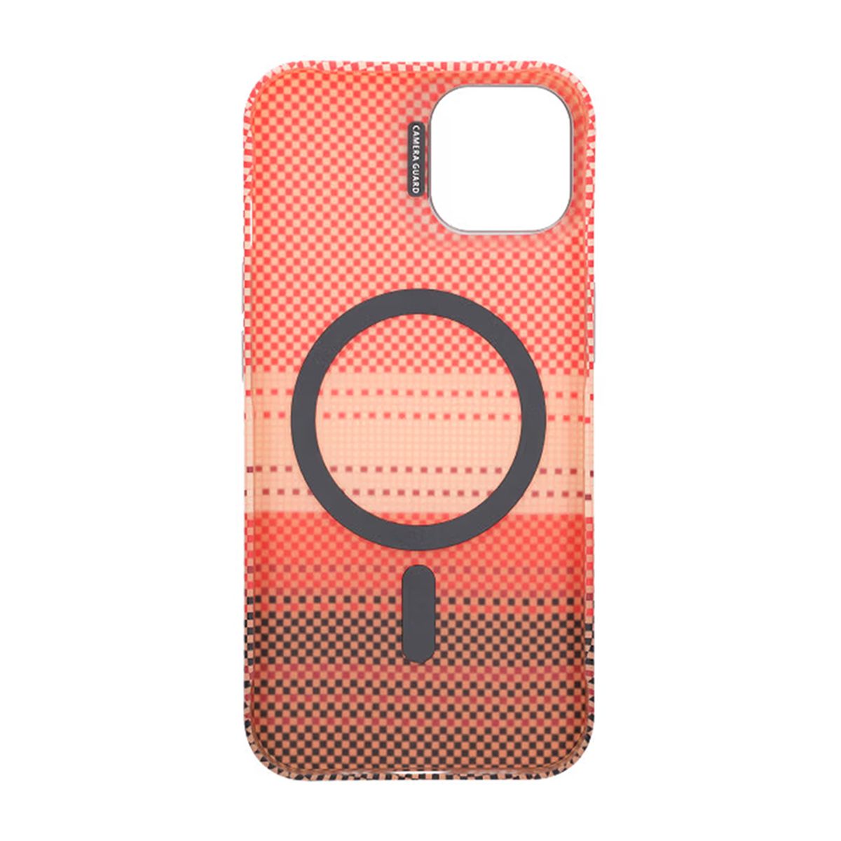 Magsafe Case and Stand for iPhone 13 and 14 - Striped Orange
