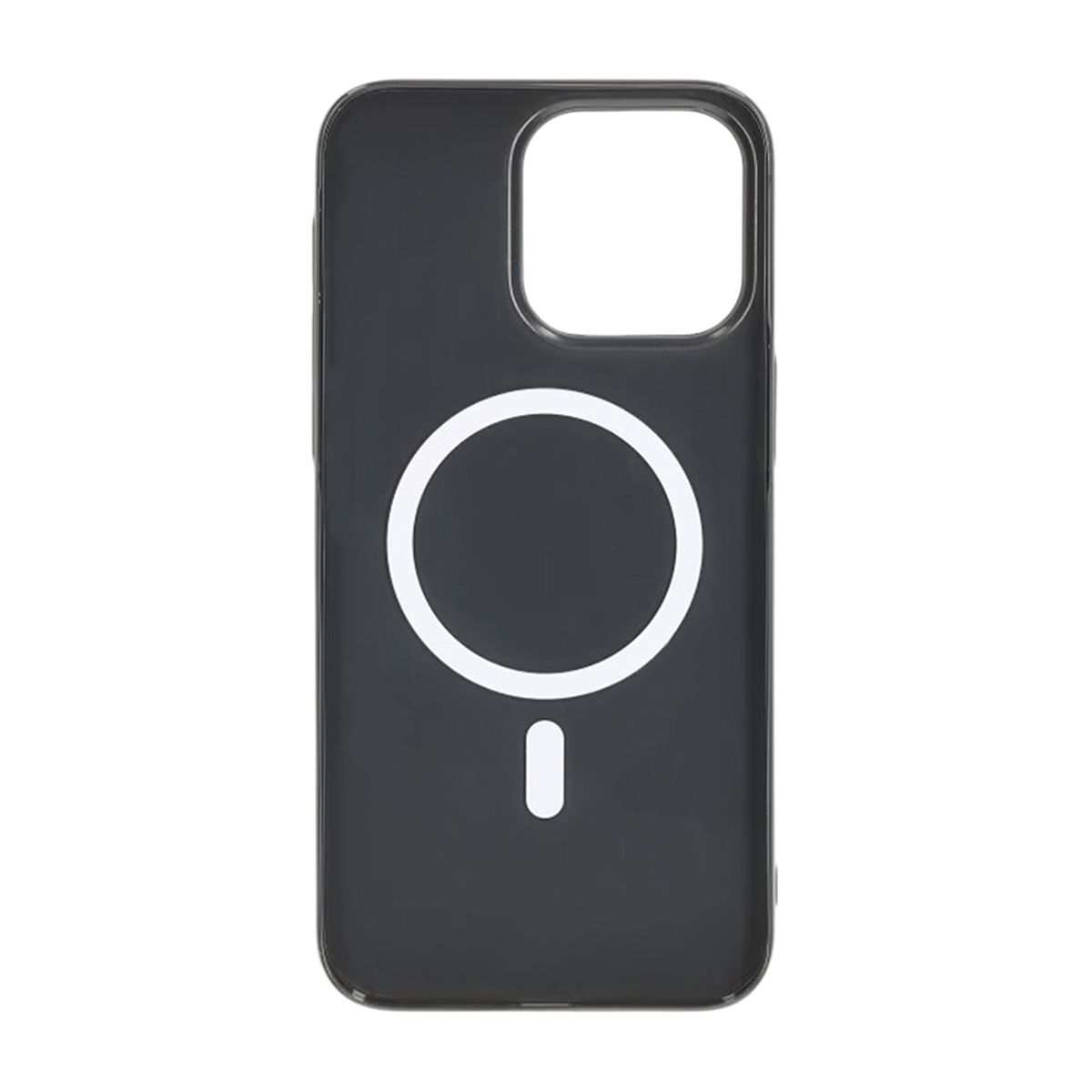 Glossy design Magnetic Case For iPhone 15 Pro Max Black