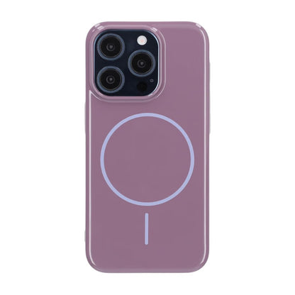 Glossy design Magnetic Case For iPhone 15 Pro Purplek