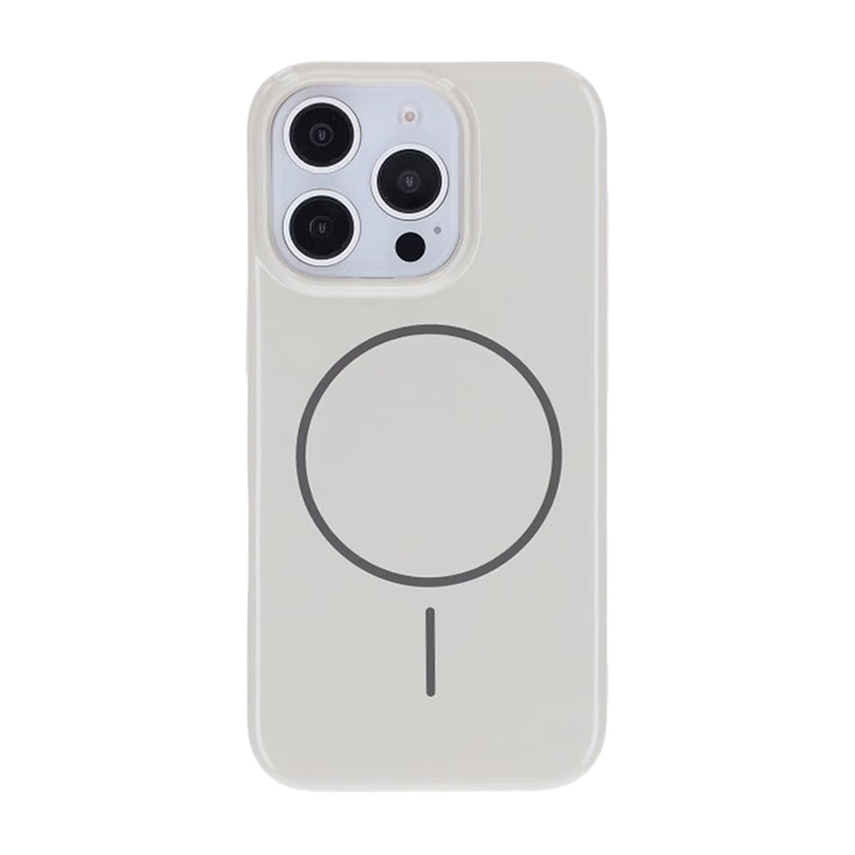 iPhone 16 Pro Skal MagSafe, Blankt Enfärgat - Vit