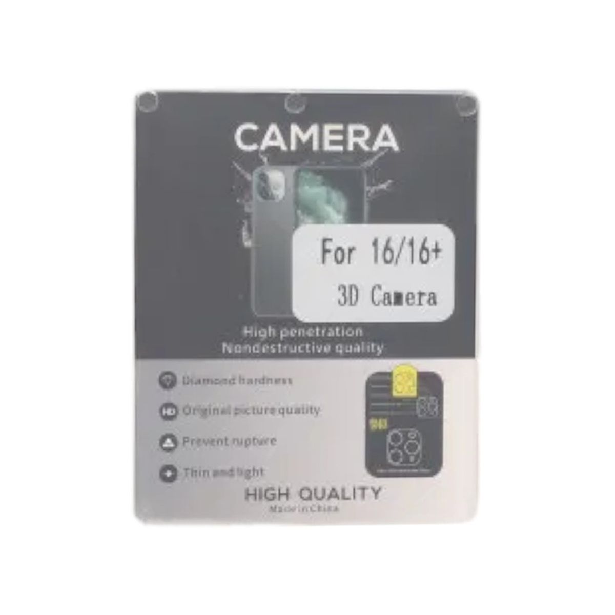 Camera Screen Protector iPhone 16 /16 Pluswith Packing