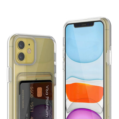 iPhone 11 Case with Card Holder TPU - Transparent