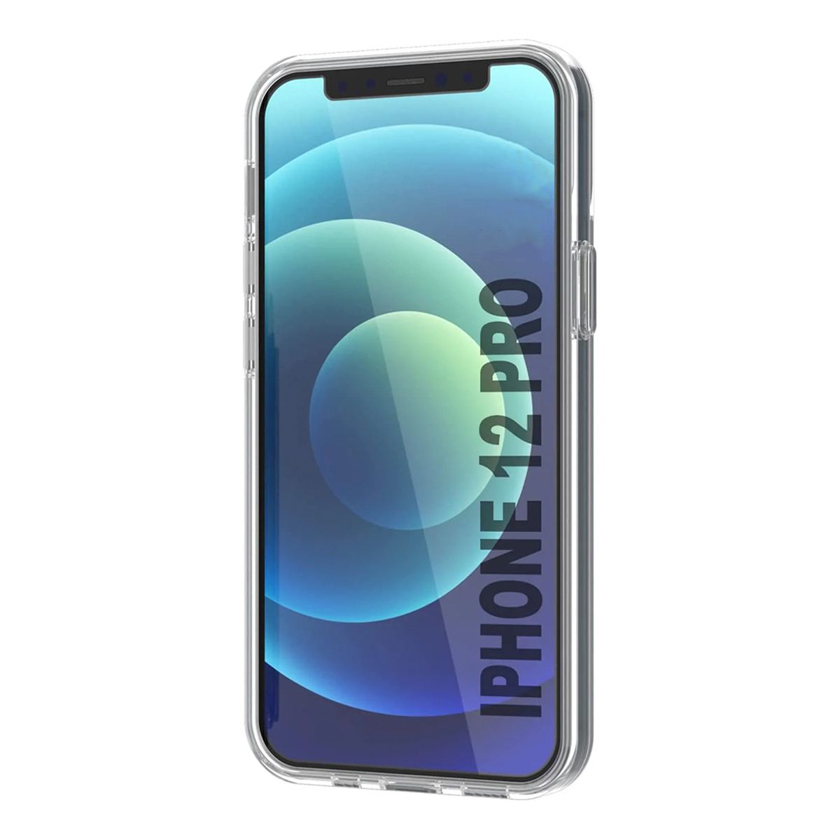 iPhone 12/12 Pro Case with Card Holder TPU - Transparent