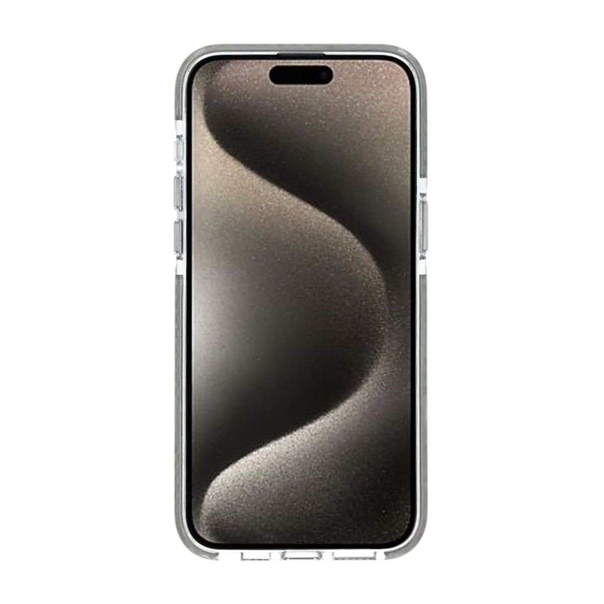 Mönstrat TPU Skal till iPhone 15 Pro med MagSafe - Silver