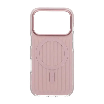 Mobilskal Korrugerad Magsafe för iPhone 17 Pro - Rosa