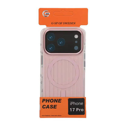 Mobilskal Korrugerad Magsafe för iPhone 17 Pro - Rosa