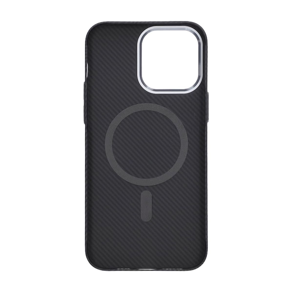 iPhone 14 Pro Carbon Patterned Phone Case - Black