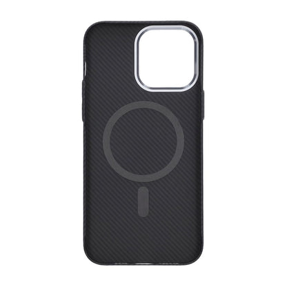 iPhone 14 Pro Carbon Patterned Phone Case - Black
