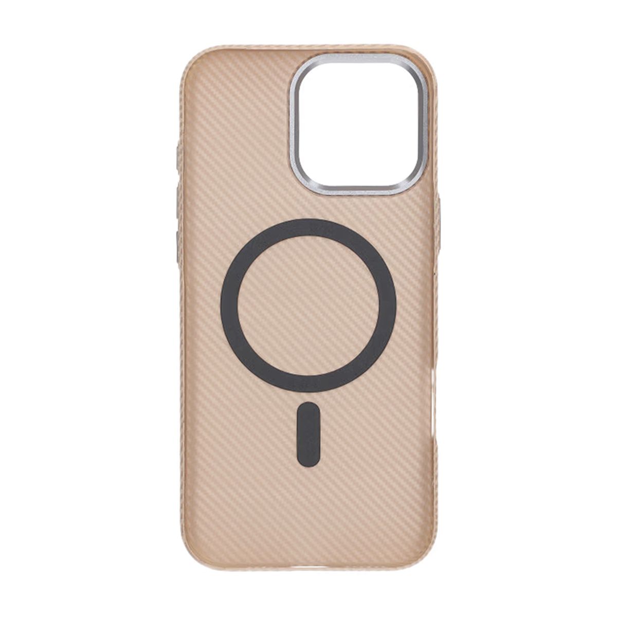 iPhone 16 Pro Max Carbon Patterned Phone Case - Gold