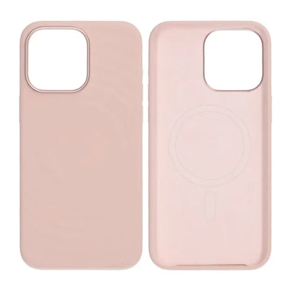 Mobilskal Silikon för iPhone 15 Pro Max - Rosa med Kameraskydd